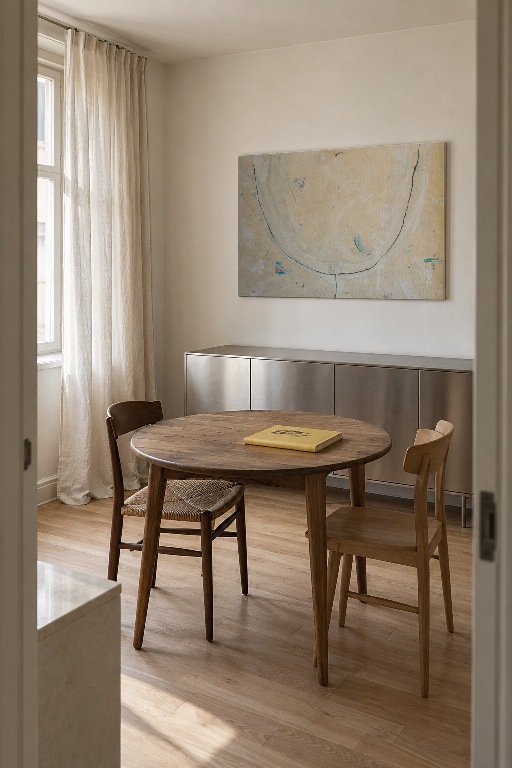 Galaxia2 - Unframed canvas in an interior