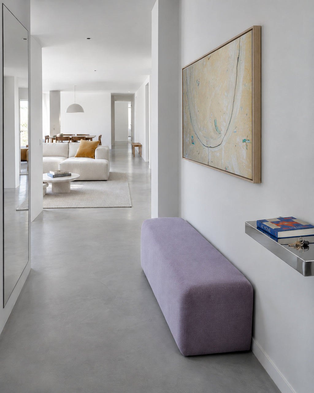 Galaxia2 - Framed canvas in an interior