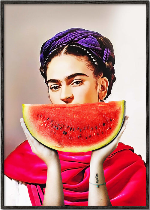 Keuken kunst Frida met watermeloen