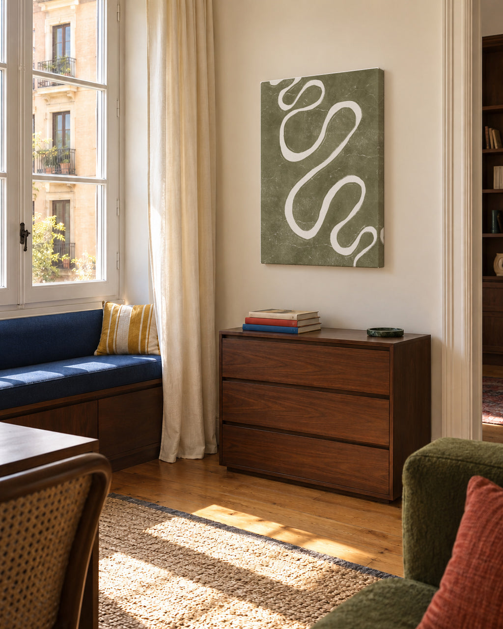 Orinoco - Unframed canvas in an interior