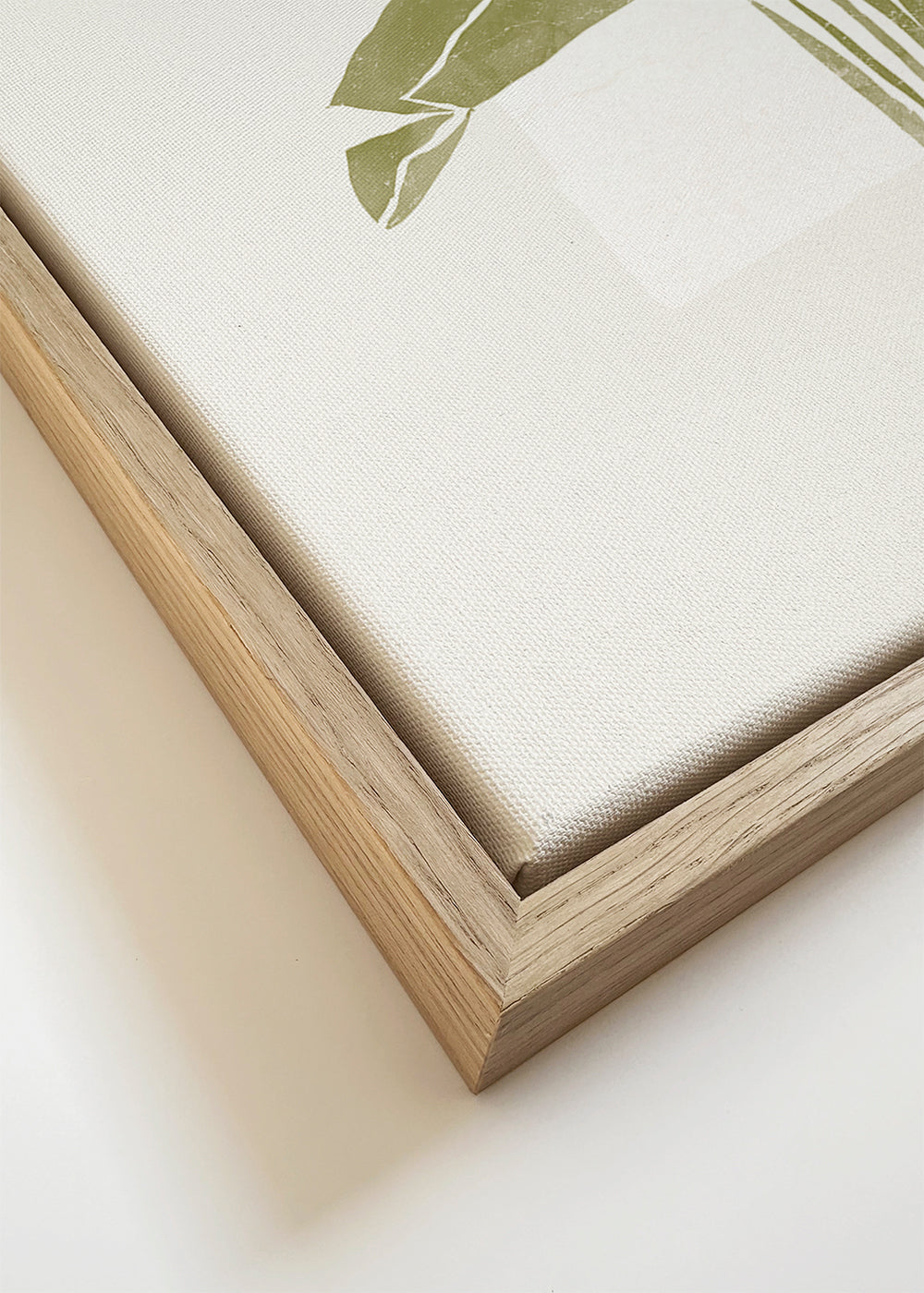Botanische print groene bladeren met boog