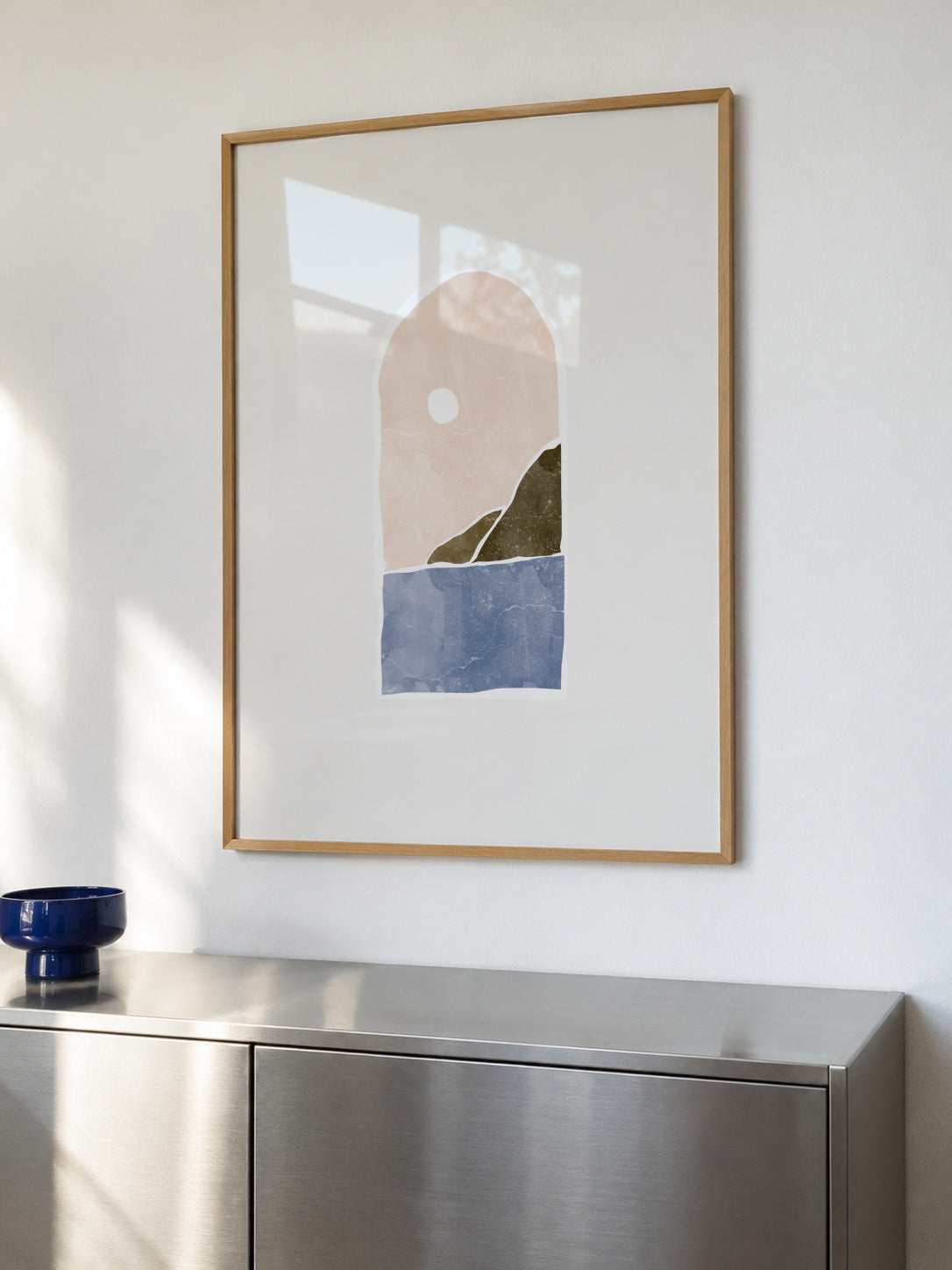 Tropical Window Landscape I - Framed poster in an interior