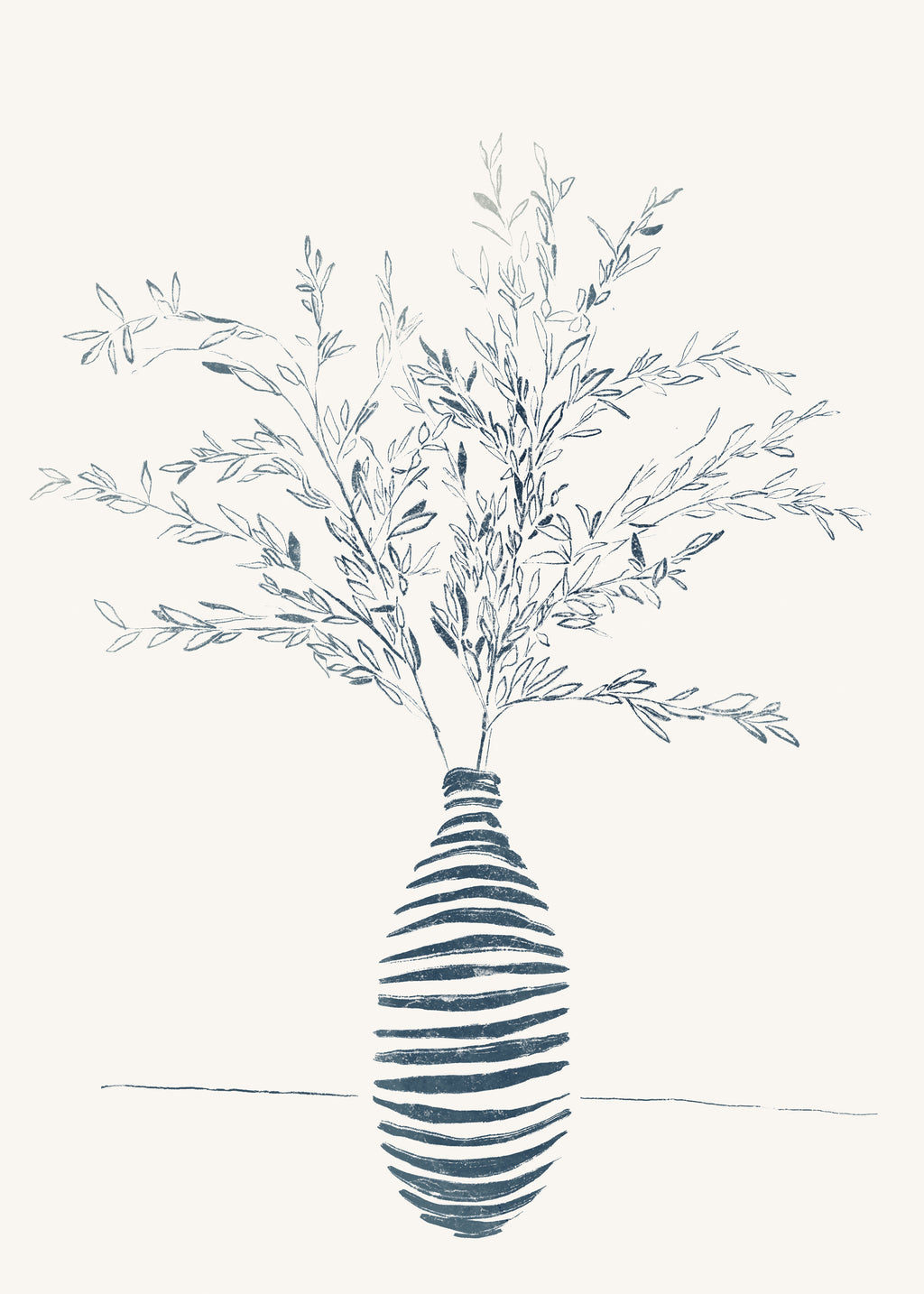 Blue Branches II - Unframed art print