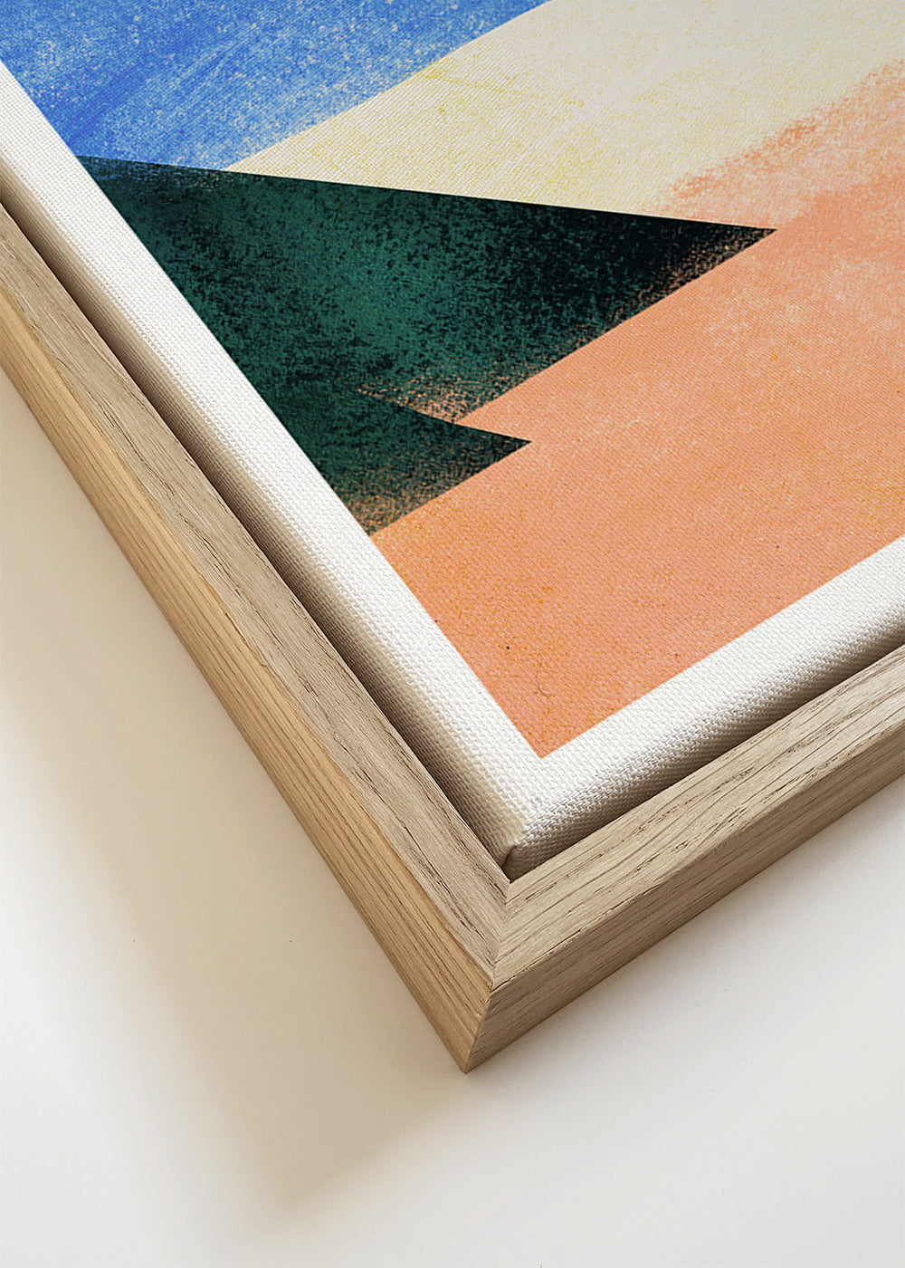 Strandillustratie met verre figuur