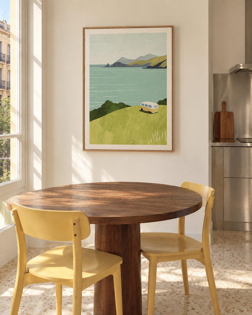 Van Life - Framed canvas in an interior