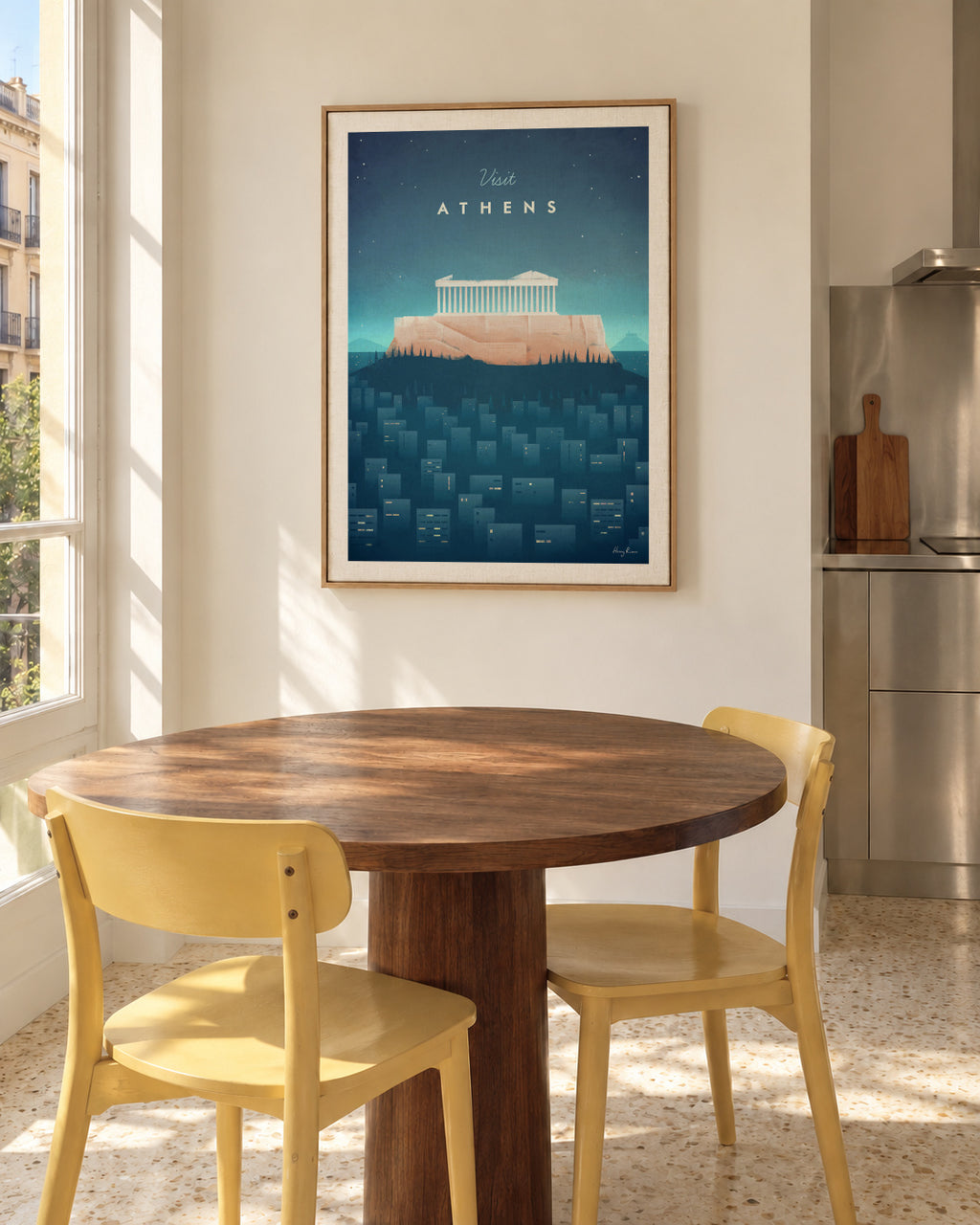 Athens - Framed canvas in an interior