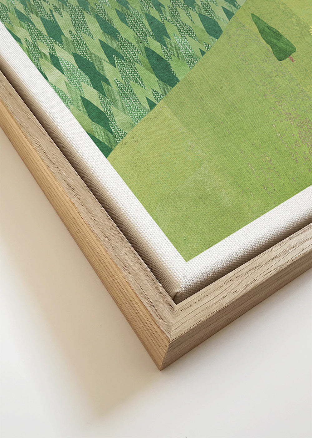 Reisposter met geïllustreerd Alpenlandschap