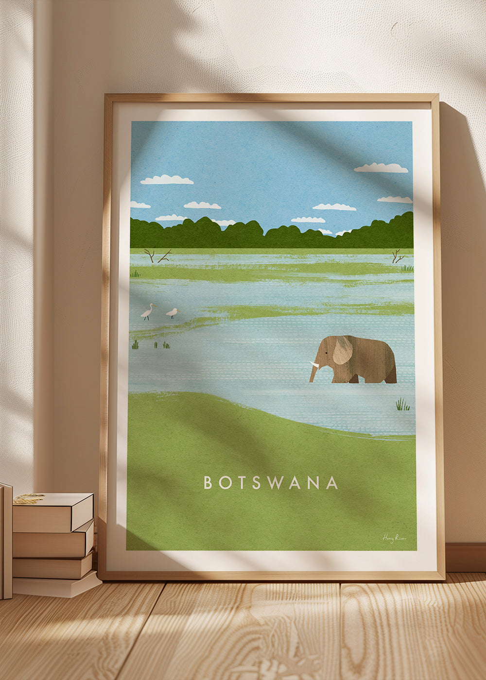 Olifant in het moeras