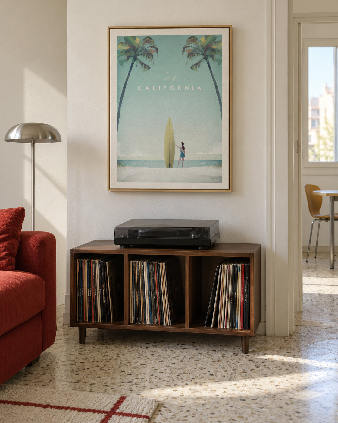 California - Framed canvas in an interior