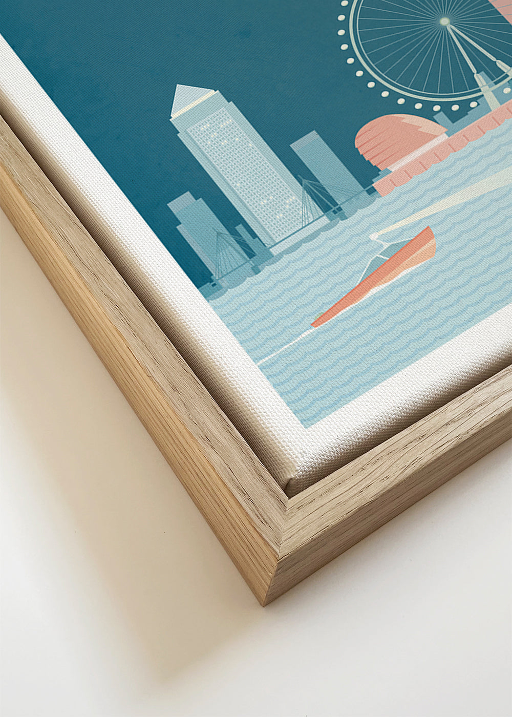 Keuken kunst: Londen geïllustreerde skyline