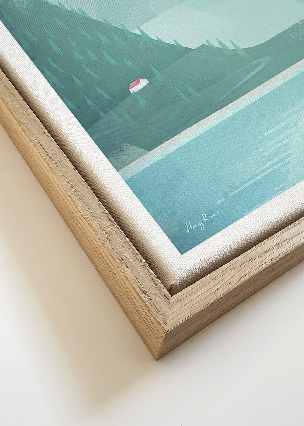 Landschap kunst: Noorwegen poster met fjord