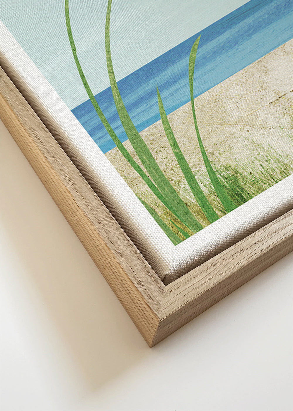 Kustlandschap print met strandstoel