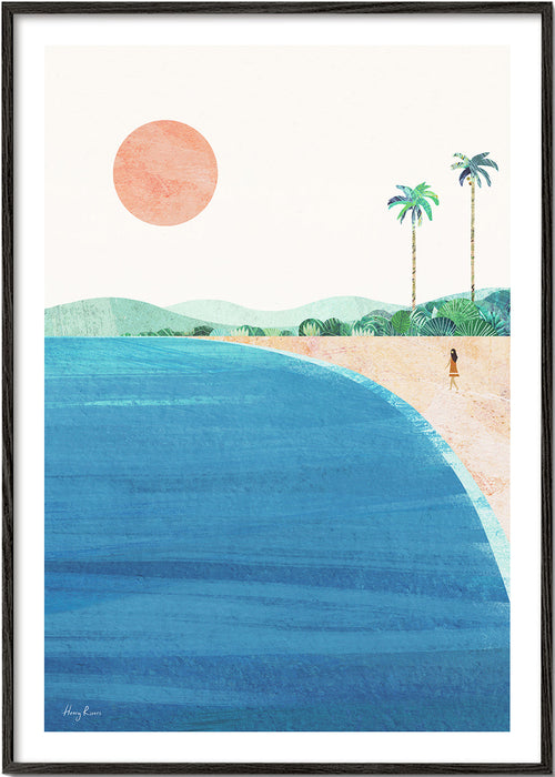 Landschap kunst strand minimal