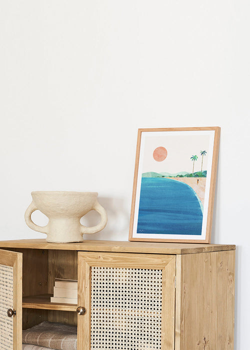 Landschap kunst strand minimal