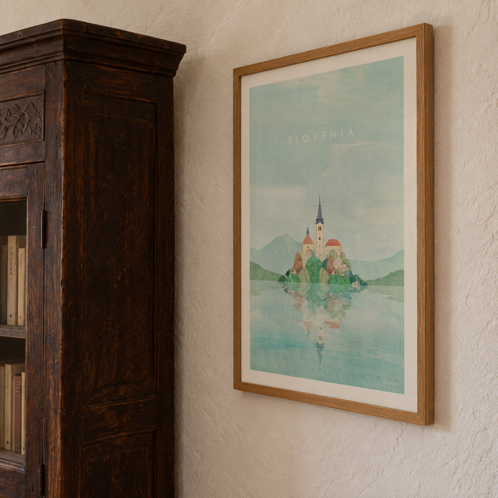 Slovenia - Framed poster detail
