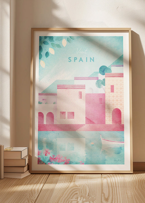 Reisposter Spanje in pasteltinten