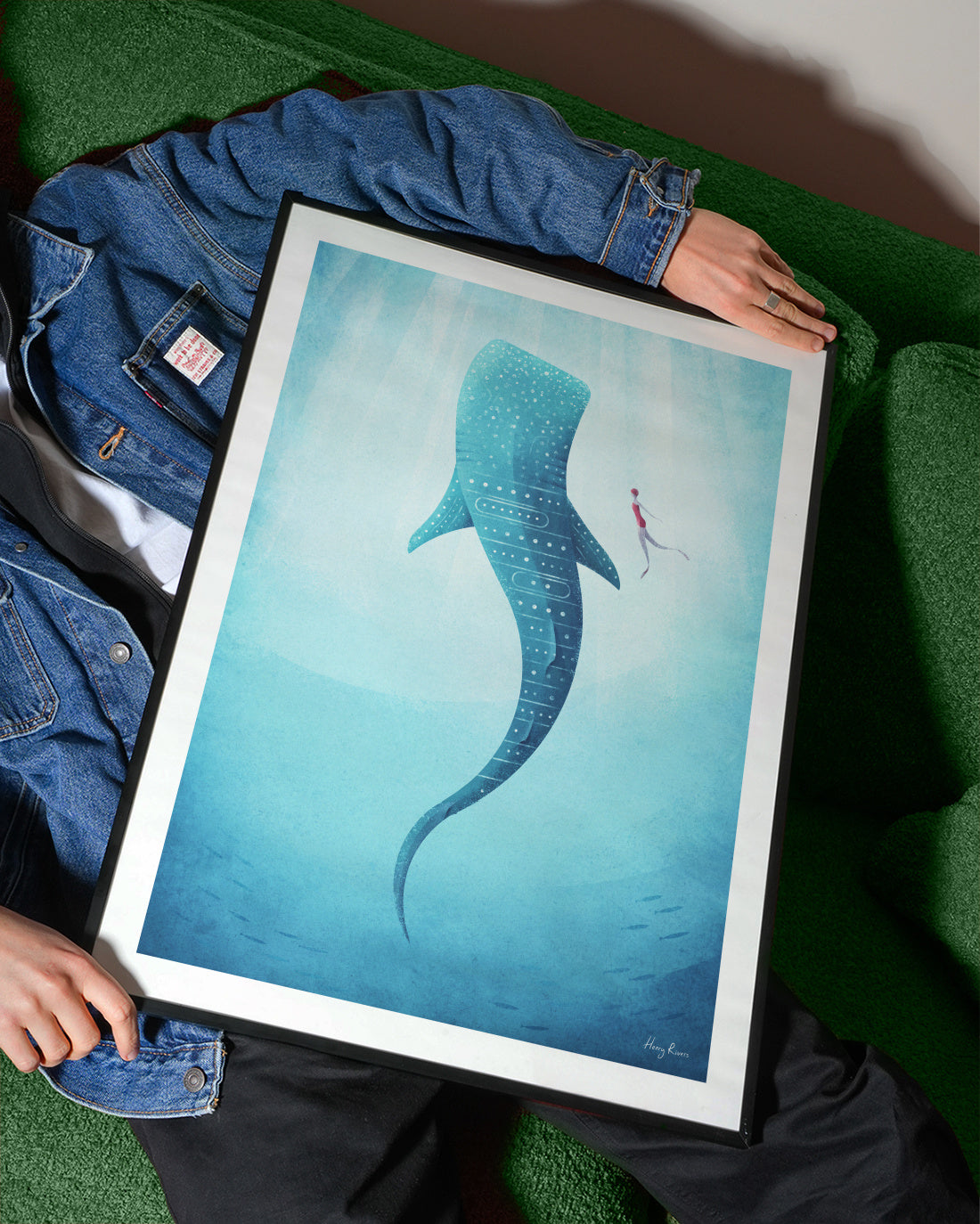 Whale Shark - Framed poster detail