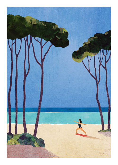 Beach yoga - Obra sin marco