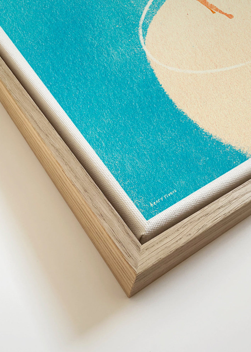 Keuken kunst Gin Tonic illustratie met figuur – Canvas detail