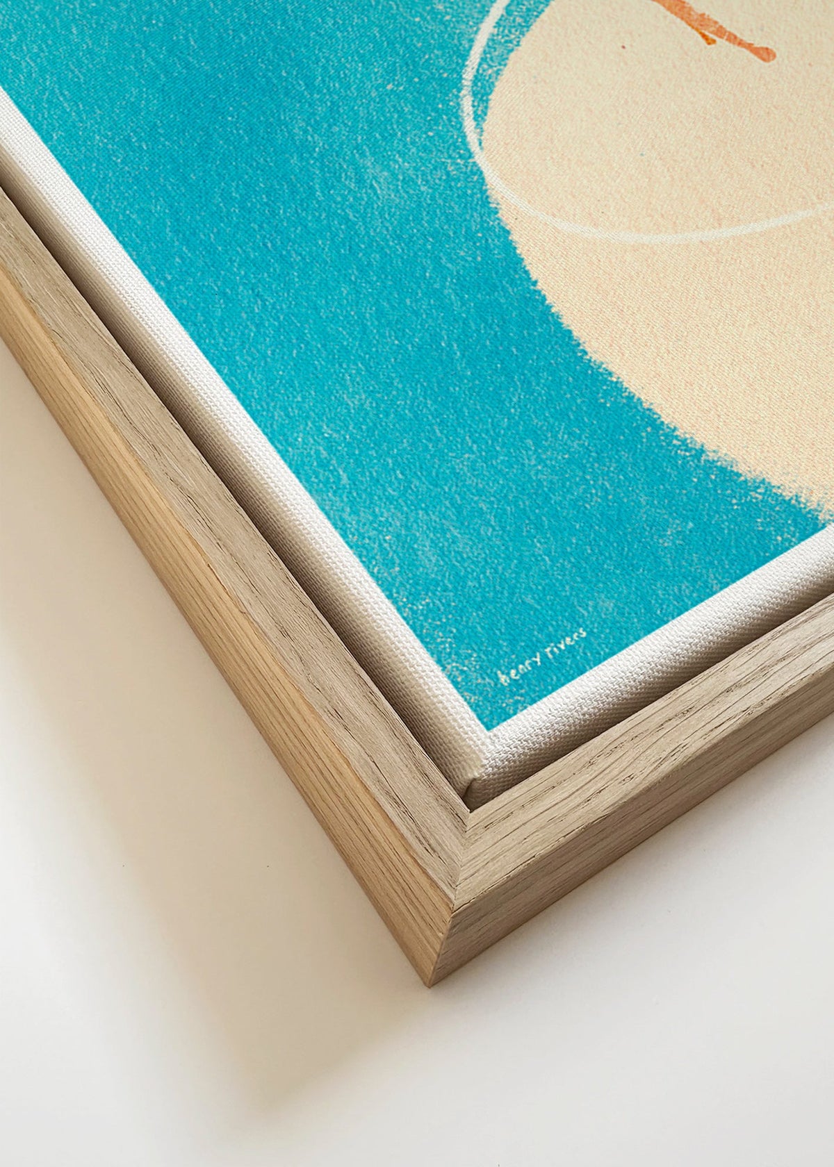 Keuken kunst Gin Tonic illustratie met figuur – Canvas detail