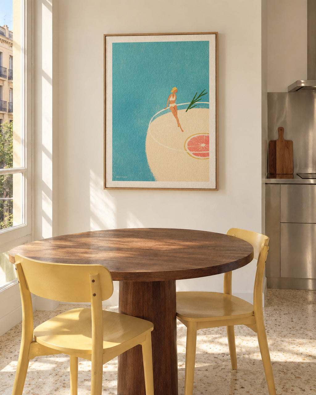 Gin and Tonic - Framed canvas in an interior