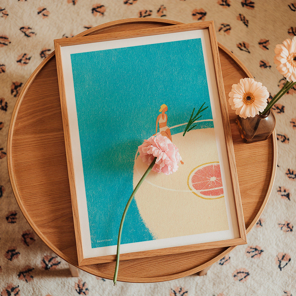 Keuken kunst Gin Tonic illustratie met figuur – Product1