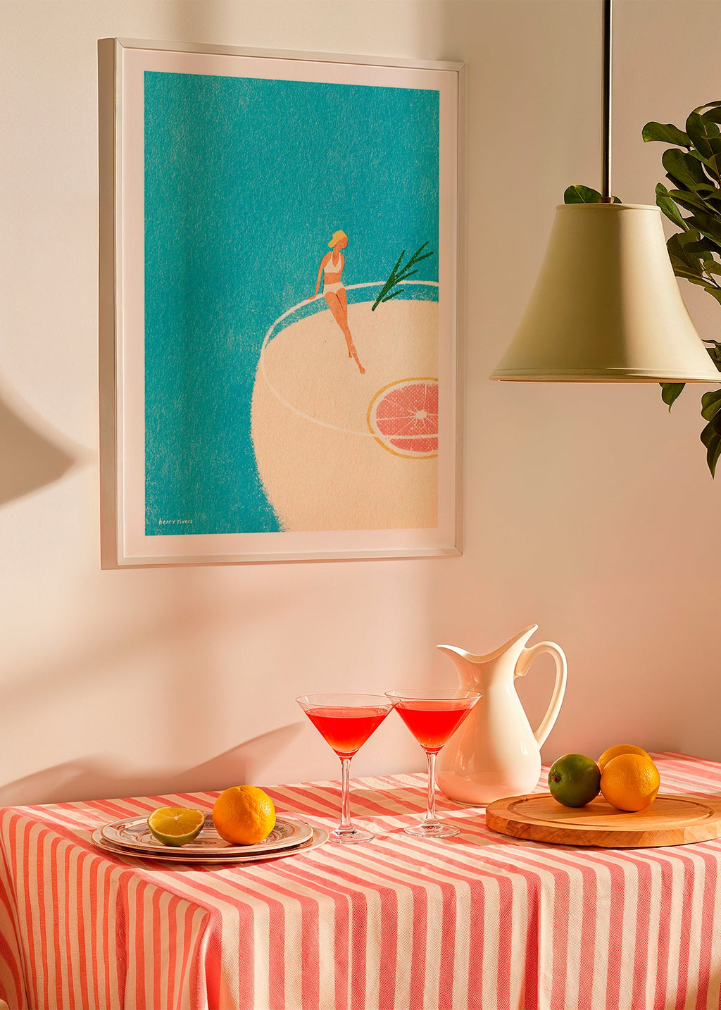 Keuken kunst Gin Tonic illustratie met figuur – Product2