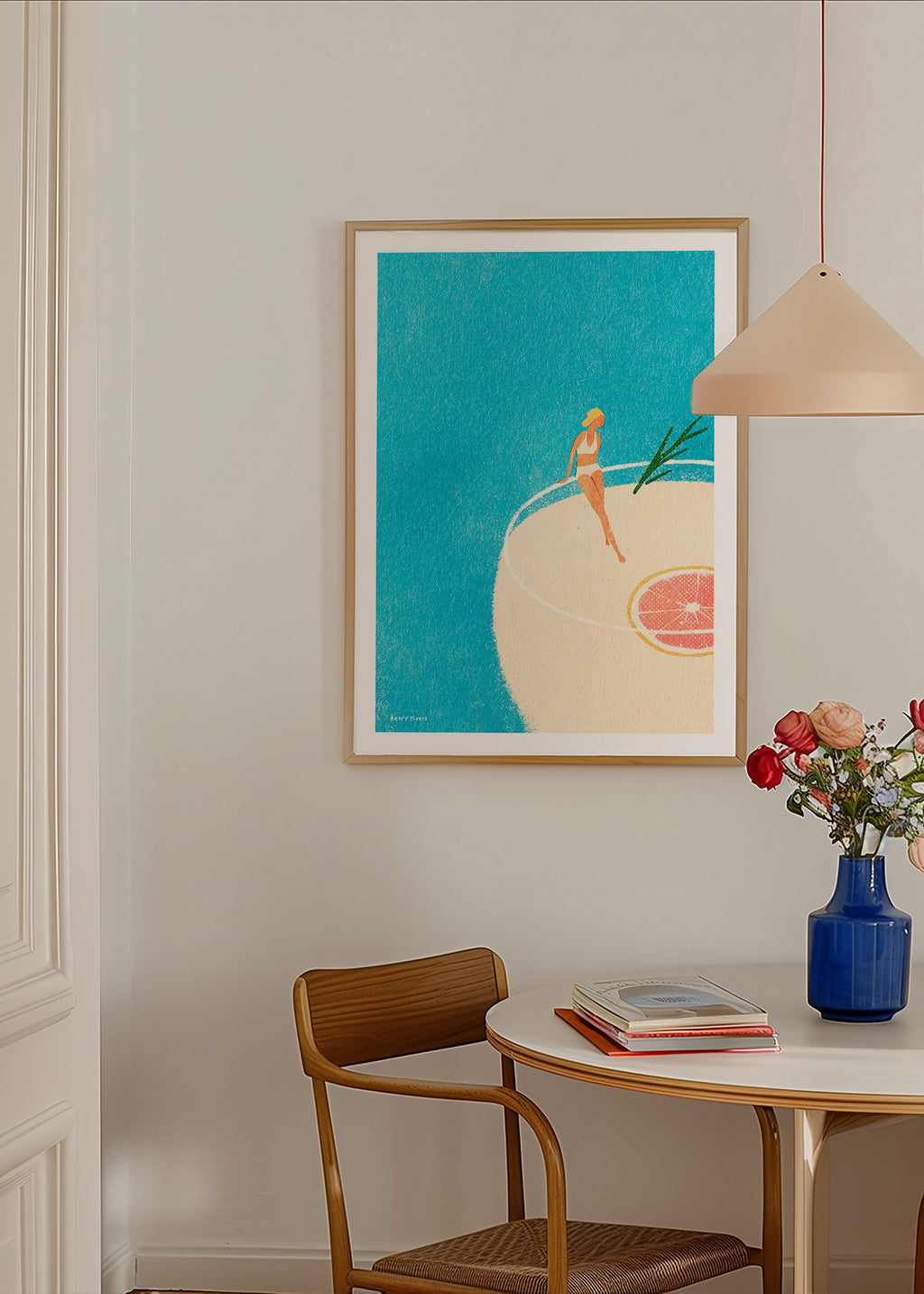 Keuken kunst Gin Tonic illustratie met figuur – Product3