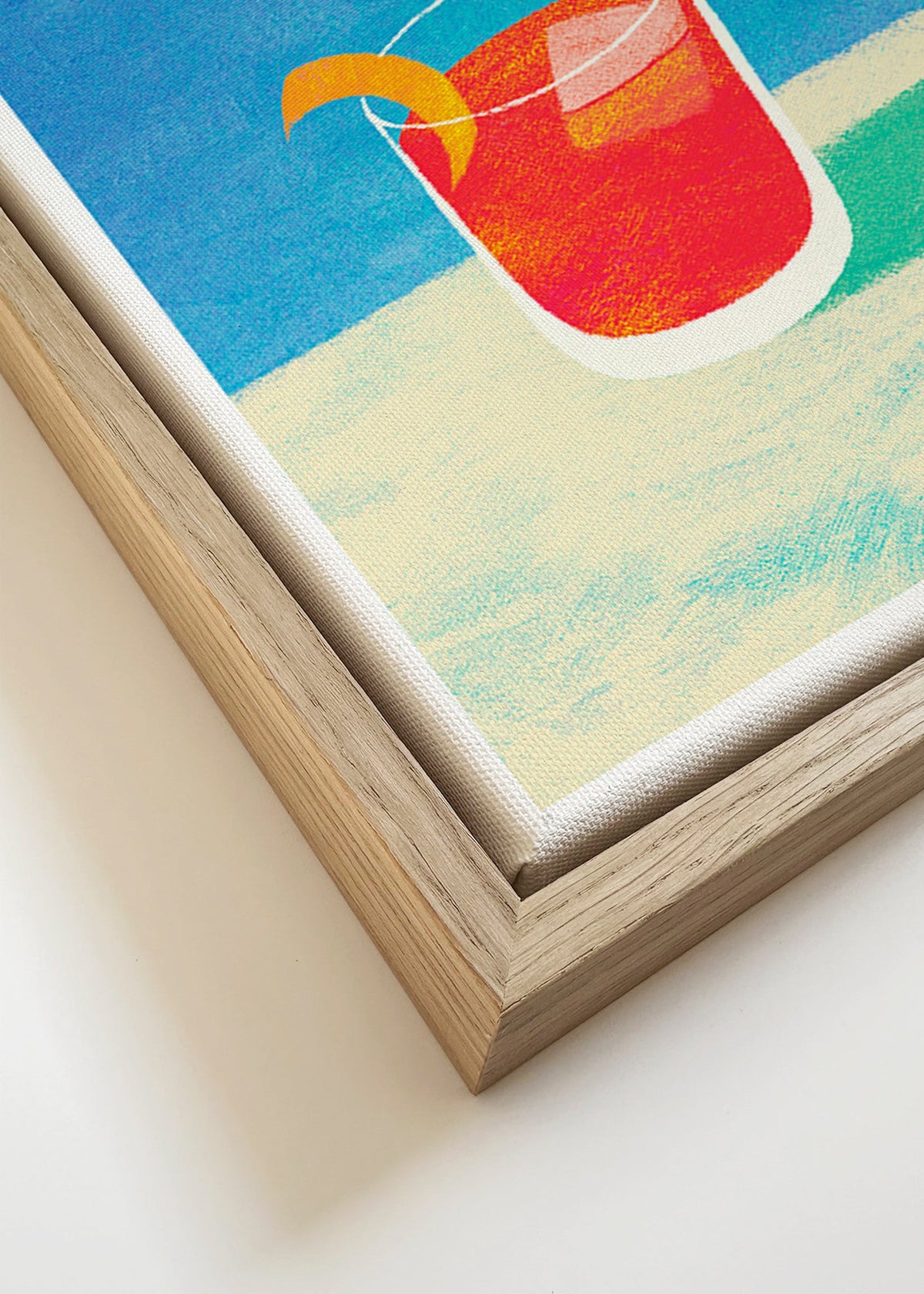 Keuken kunst Negroni met duiker – Canvas detail