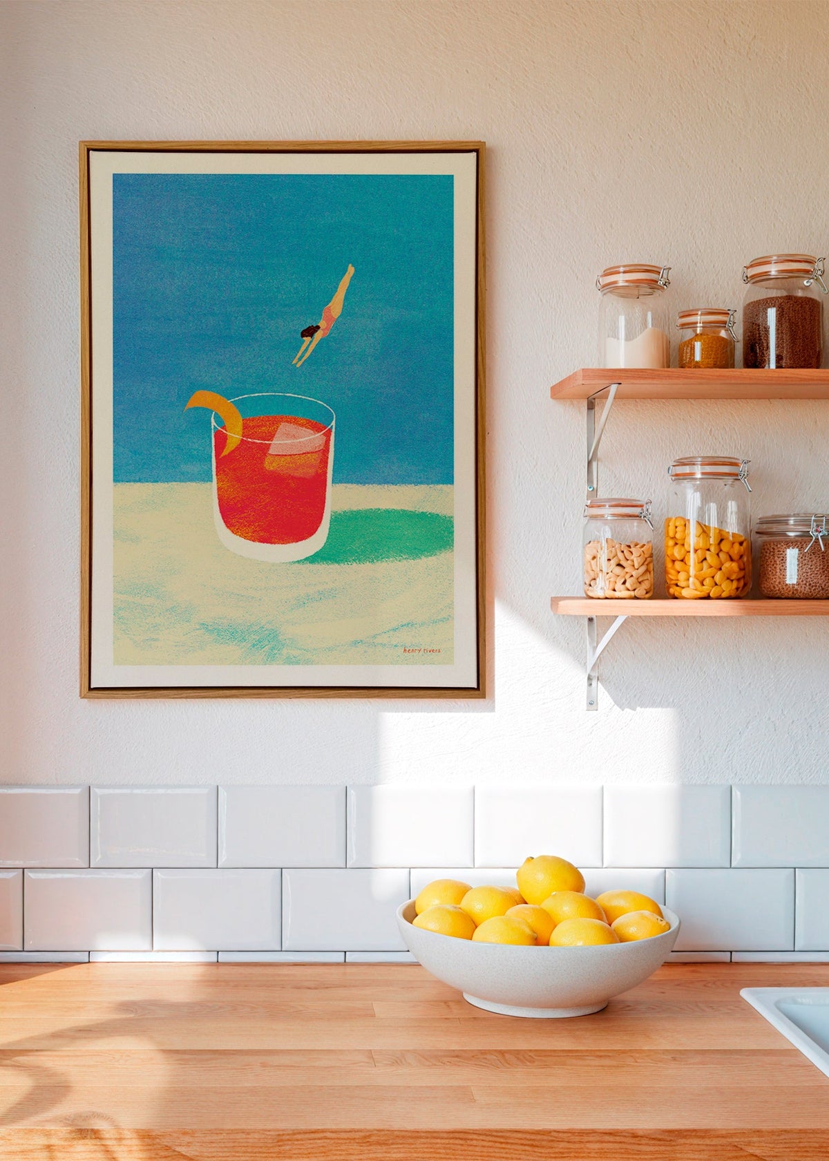 Keuken kunst Negroni met duiker – Canvas2