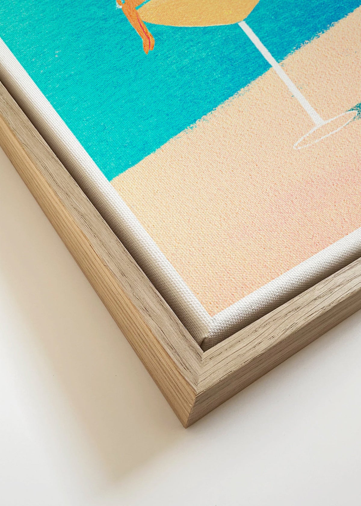Keuken kunst: Margarita glas illustratie – Canvas detail