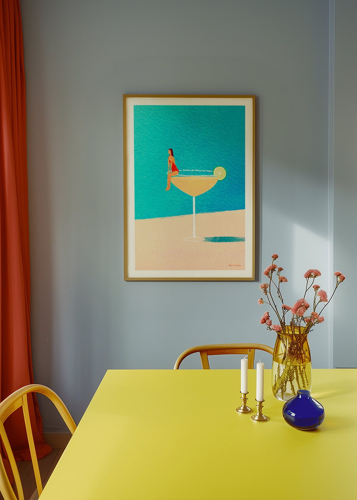Keuken kunst: Margarita glas illustratie – Product1