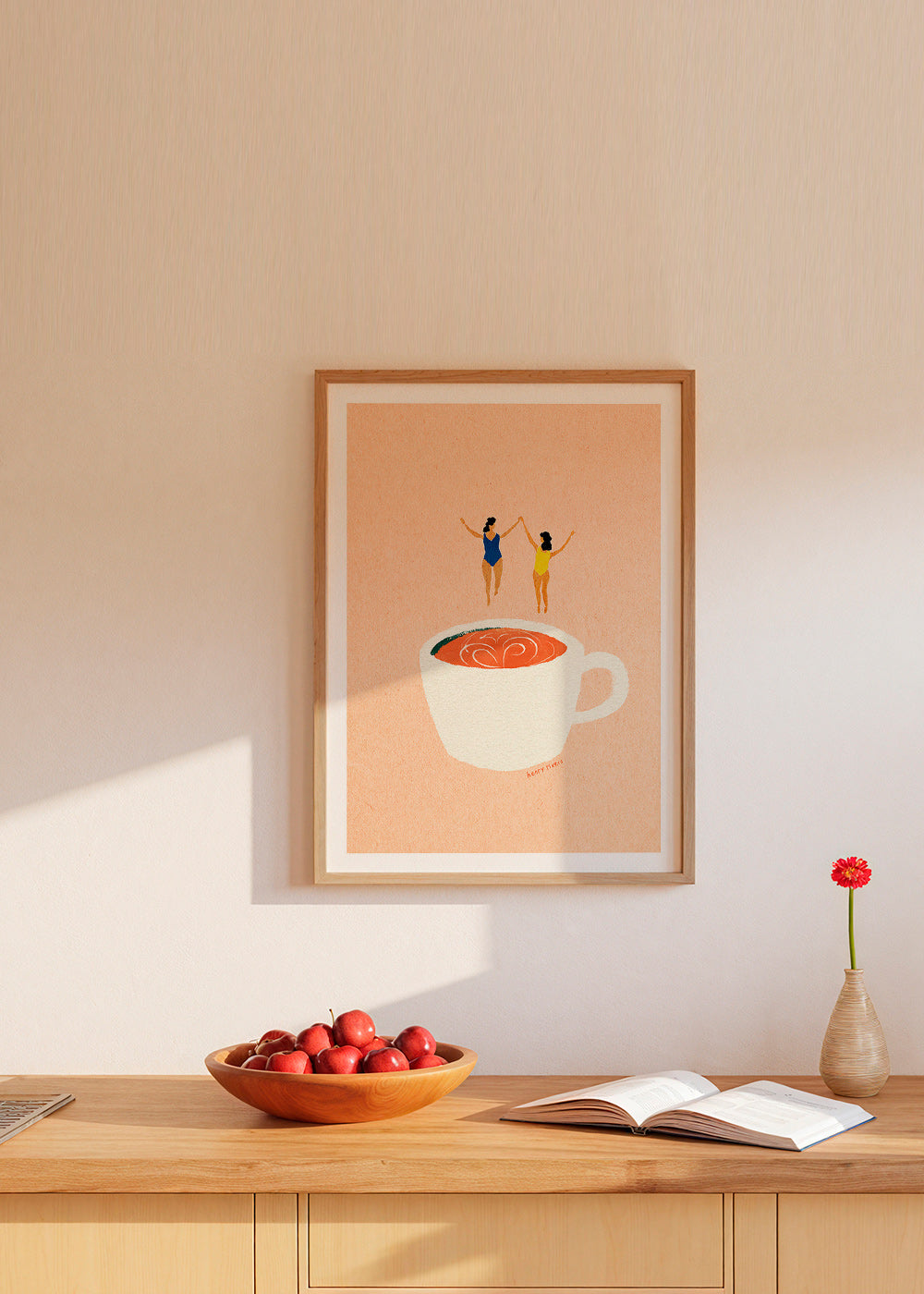 Keuken kunst met kop en zwemmers – Product1