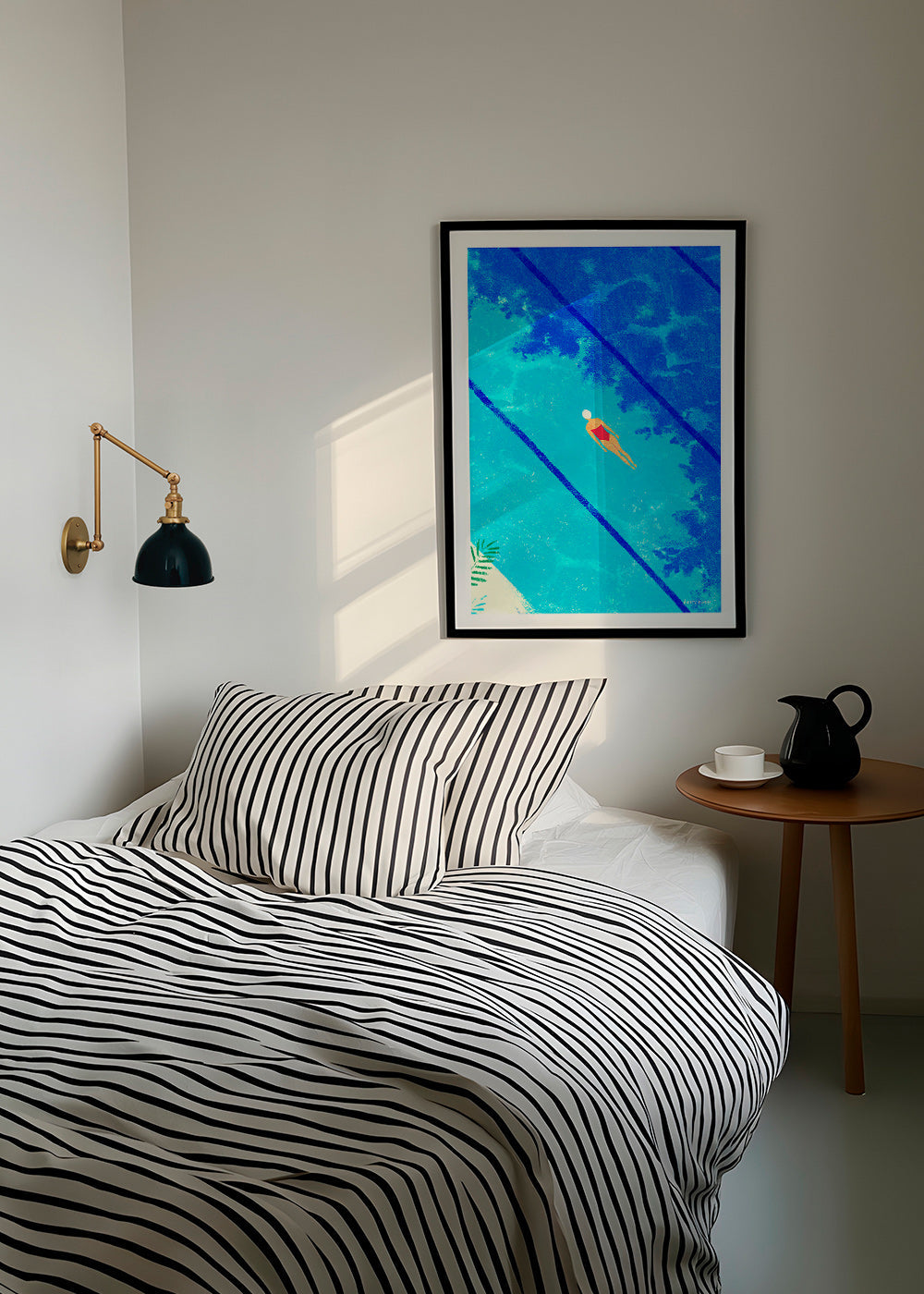 Illustratie zwemmer in zwembad – Product1