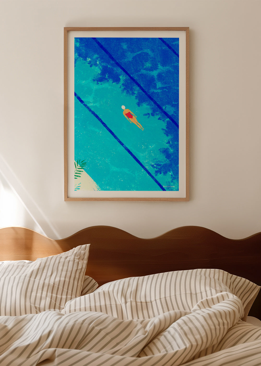 Illustratie zwemmer in zwembad – Product2