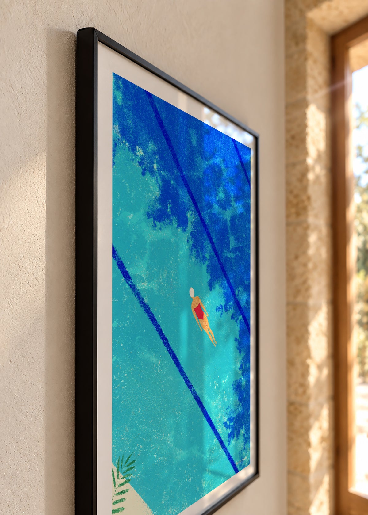 Calm under the surface - Framed poster detail