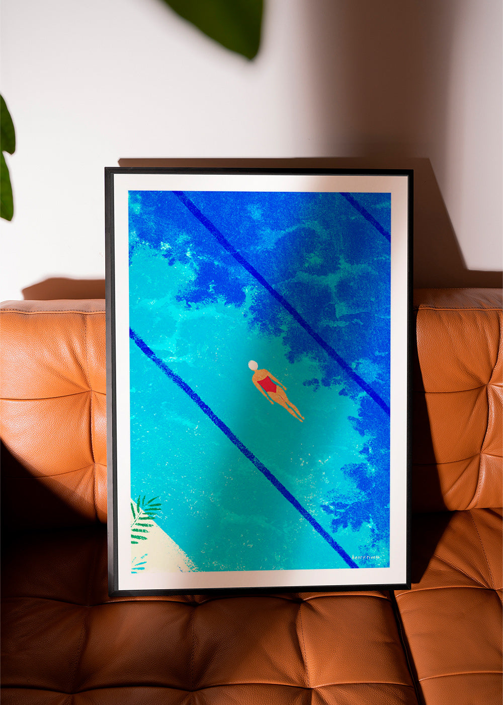 Illustratie zwemmer in zwembad – Product3