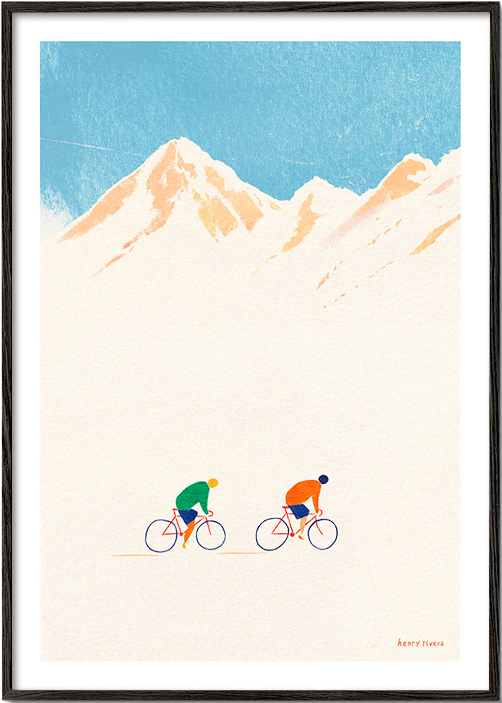 Sportkunst met bergfietsers – Black Frame