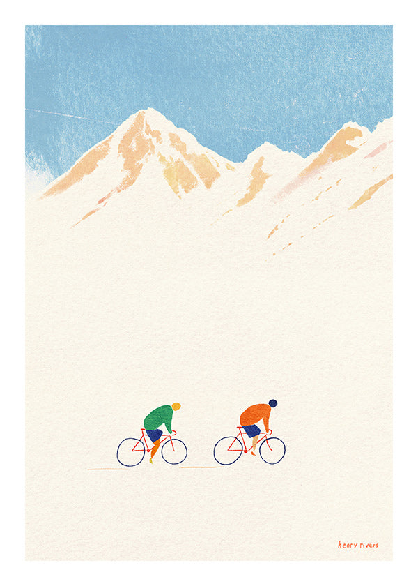Sportkunst met bergfietsers