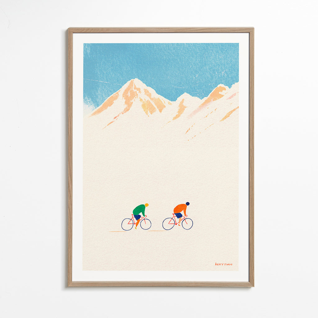 Sportkunst met bergfietsers – Oak Frame