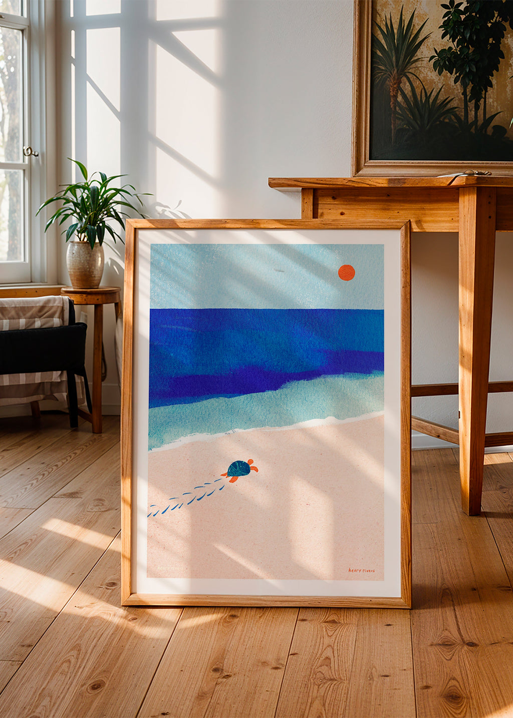 Illustratie schildpad op het strand – Product3