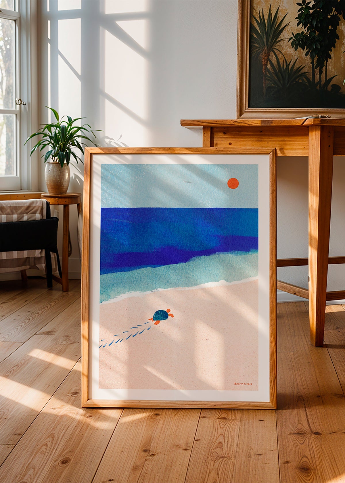 Illustratie schildpad op het strand – Product3