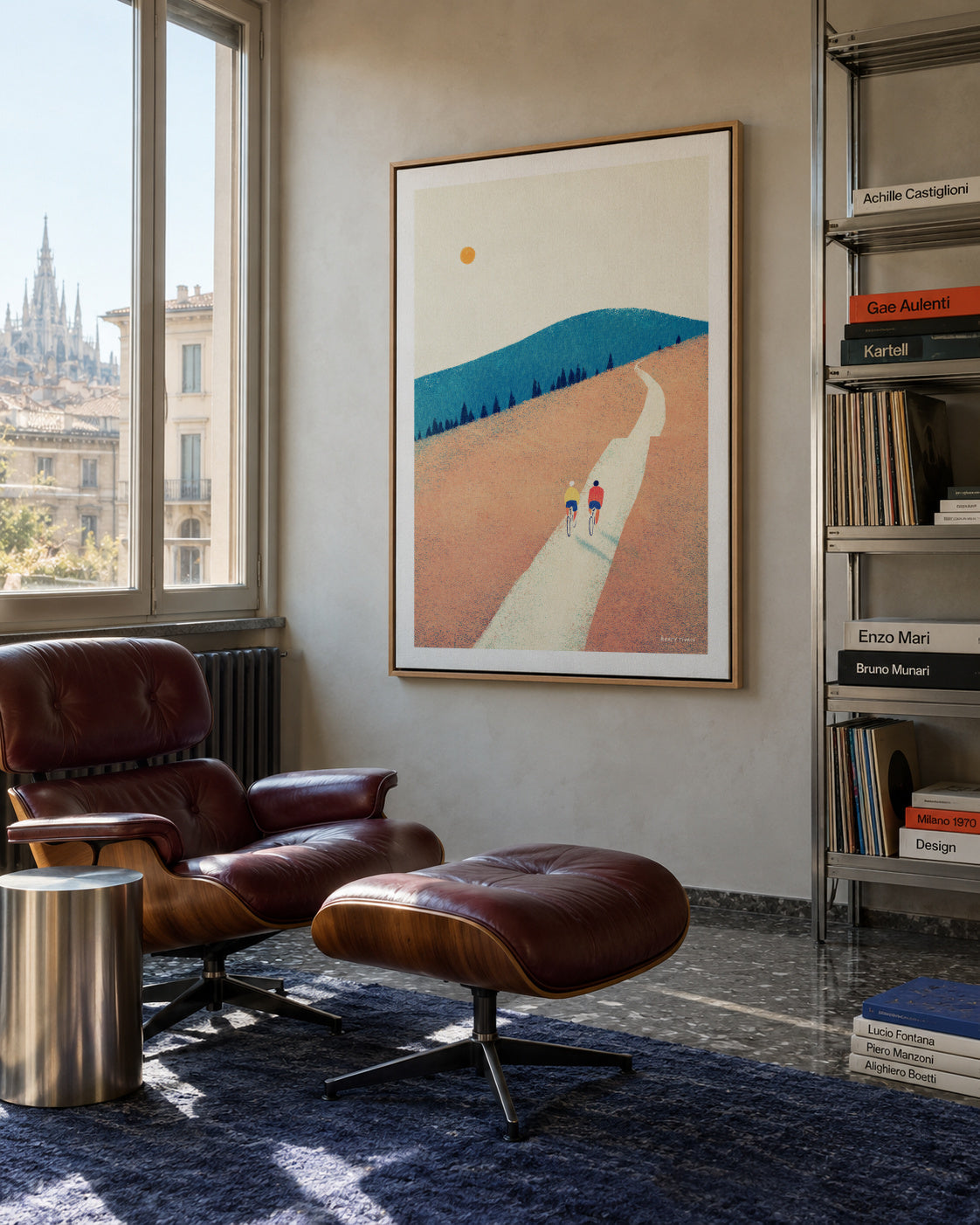 Heatwave cycle - Framed canvas in an interior