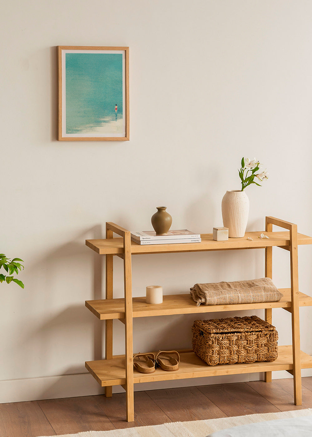 Landschap kunst: zwemmer op kalme horizon – Product3