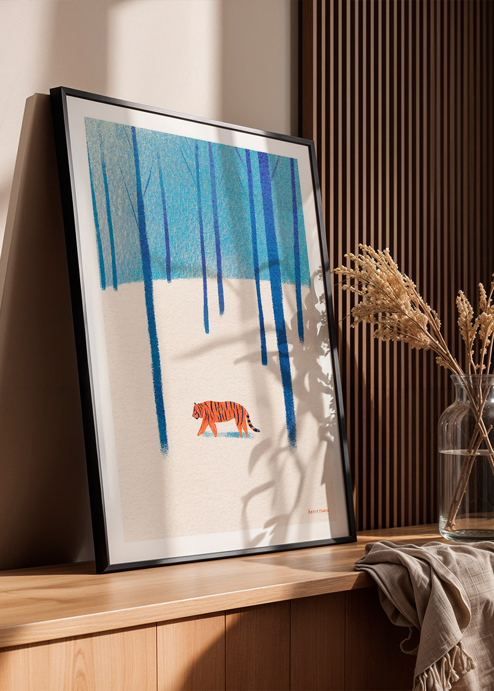 Dierenposter tijger in de sneeuw – Product2