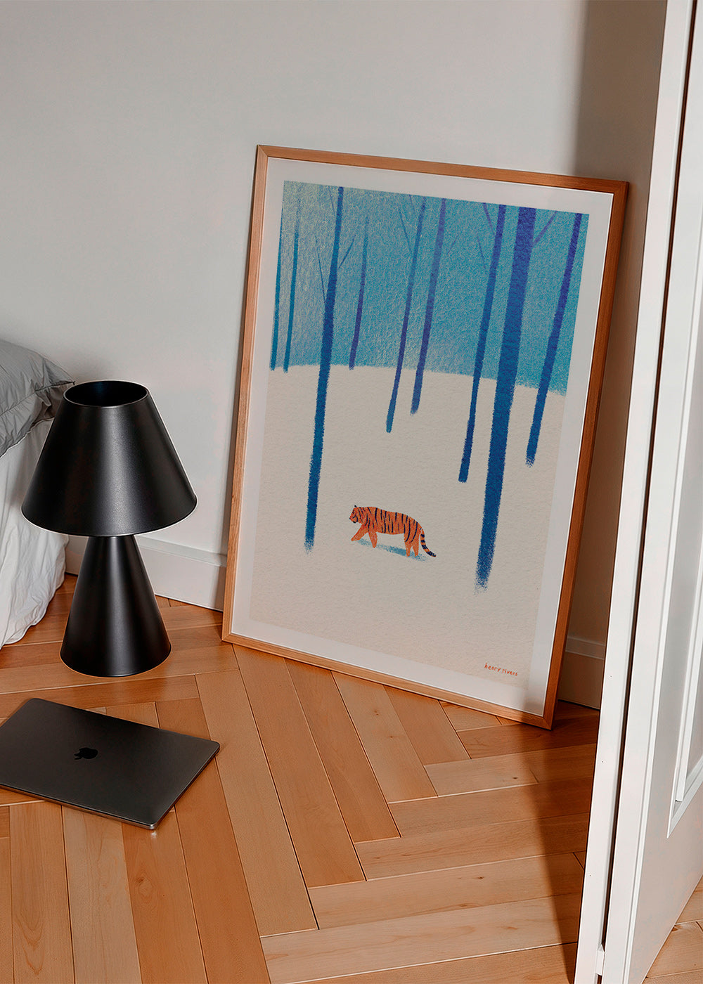 Dierenposter tijger in de sneeuw – Product3