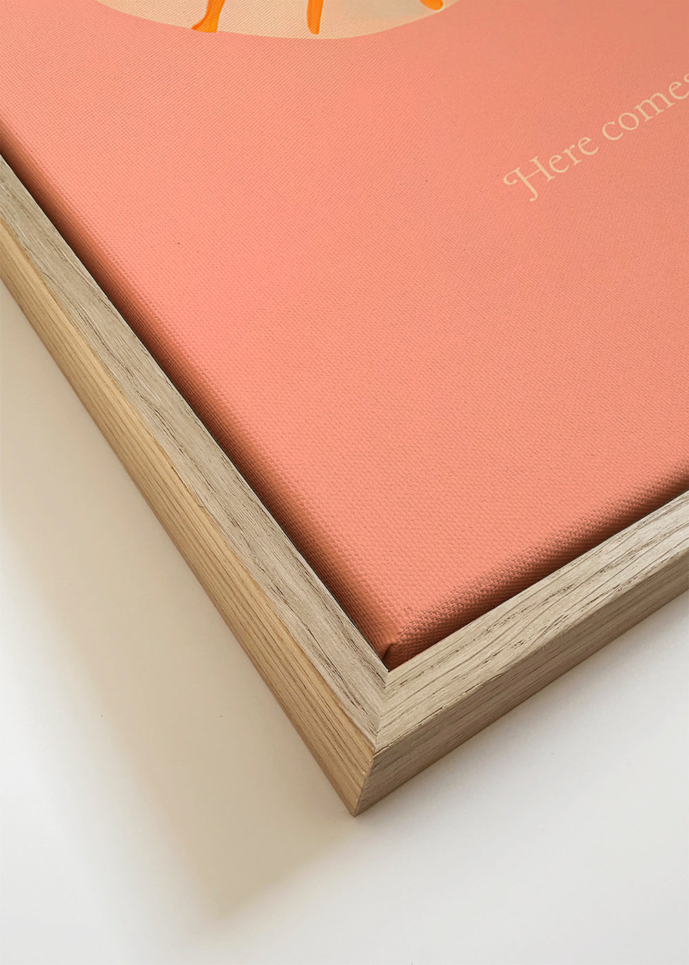 Illustratie zon minimalistisch roze