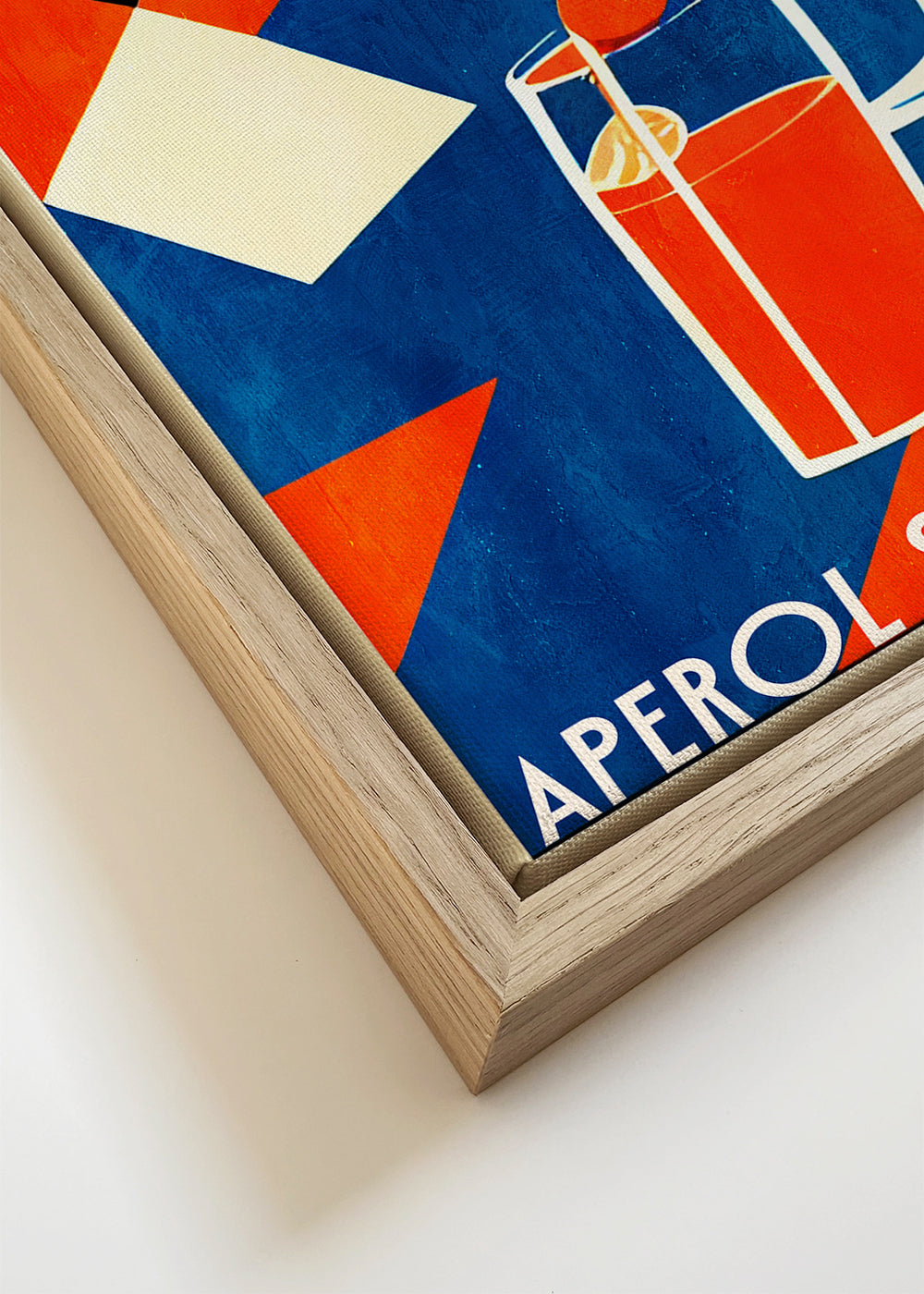 Keuken kunst Aperol Spritz geometrische poster