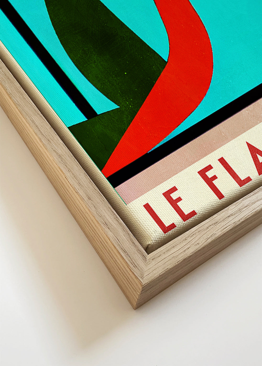 Illustratie roze flamingo poster