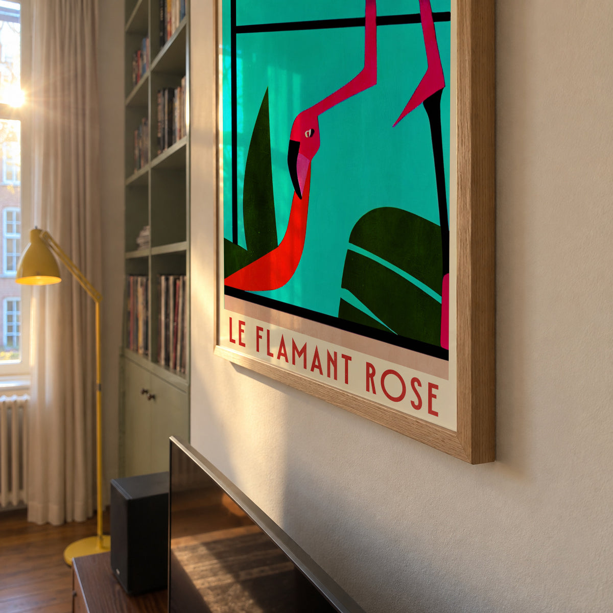 Le Flamant Rose? - Framed poster detail